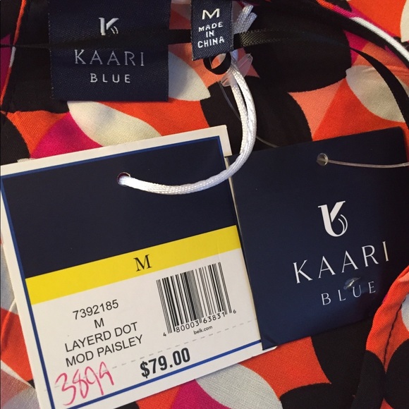 NWT KAARI Blue stunning top - Picture 6 of 8